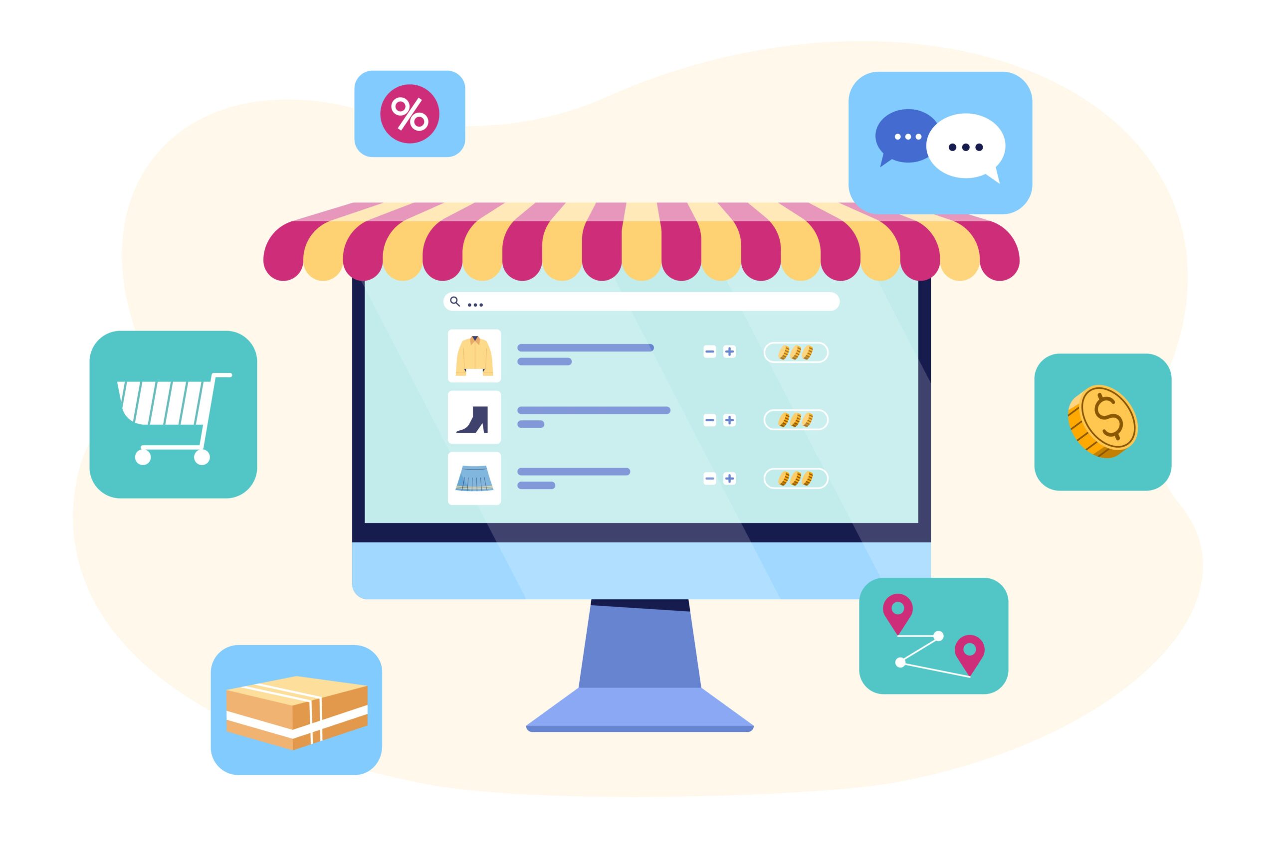 Virtual chain store image